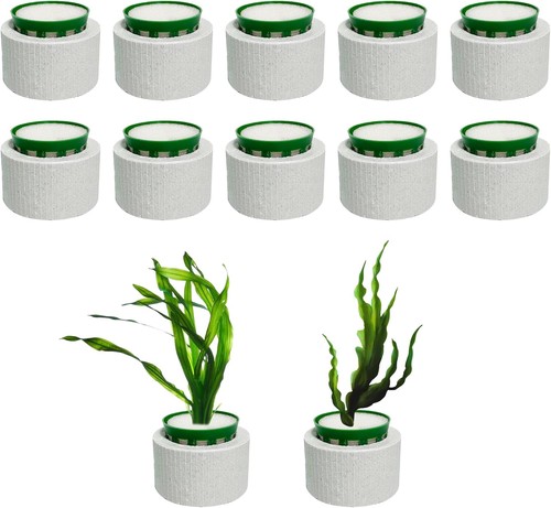 12 Pack New Upgrade Aquarium Plant Weights, Aquatic Plants Fixed Ring Set, Anti-