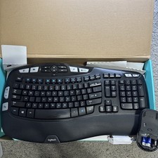 Logitech MK550 Comfort Wave Wireless Keyboard K350 Mouse Combo   Excellence Cond