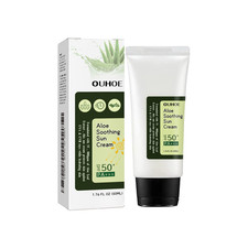 Aloe Vera Face Sunscreen SPF 50, Hydrating Soothing Non-greasy