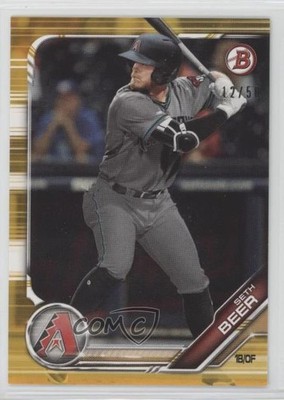 2019 Bowman Draft Gold 12/50 Seth Beer #BD-192 0p45
