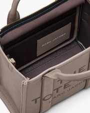 Marc Jacobs Women's Small Leather Tote Bag Cement  Gray