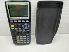 Texas Instruments TI-83 Graphing Calculator Black LCD Screen with Cover
