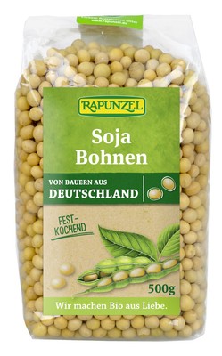 Rapunzel Sojabohnen (6x 500g) Sparpaket Soja Vegan kochen Bohnen