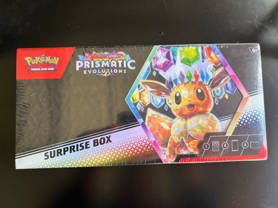 Pokémon TCG Prismatic Evolutions Surprise Box Sealed 2 Boosters 4 Dividers