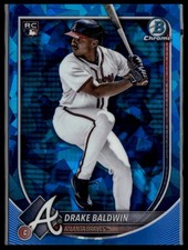 2025 Bowman Chrome Sapphire Drake Baldwin #75 RC Atlanta Braves