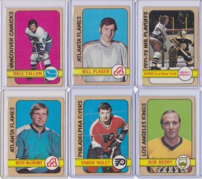1972/73 Topps Hockey Card Lot of 25 Different C G/VG FILLER