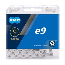 KMC E9 9 Speed E-Bike Chain, Silver, 122 Link