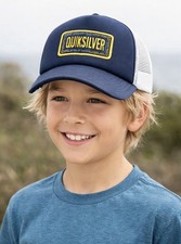 Quiksilver Boy's Sneaky Peak Trucker Hat - Navy Blazer 55cm