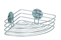 Wenko Turbo-Loc Eckablage Duschregal Wandablage Chrom Ohne Bohren 40Kg - B-Ware