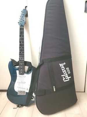 electric guitar and gibson guitar soft case