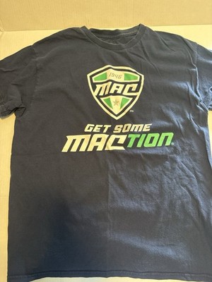 MAC ''Get Some MACTION'' Navy T-Shirt Men's LG College Sports MAC Conference 