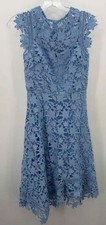 Pre-Owned Eliza J Blue Size 0 Midi Short Sleeve Dress