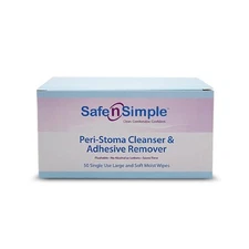 Safe n' Simple Adhesive Remover Wipes, Large, Pack of 50, Individually Wrapped