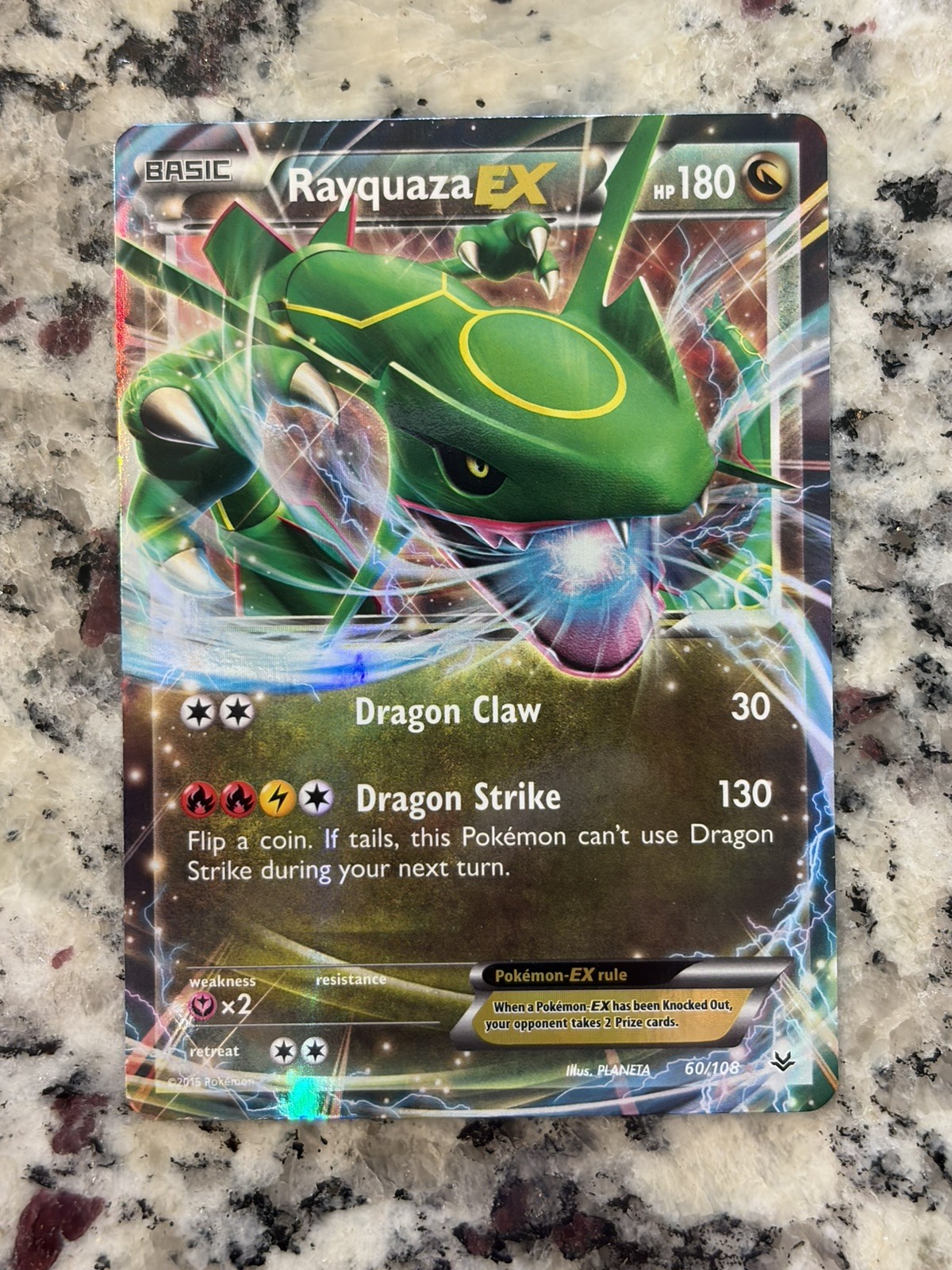 Rayquaza EX 60/108 Ultra Rare!! Pokémon Roaring Skies!!