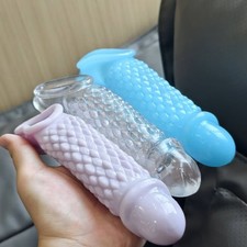 Penis Sleeve Cock Ring Graininess Shaped Cock Sleeve Penis Extender Sex Toys