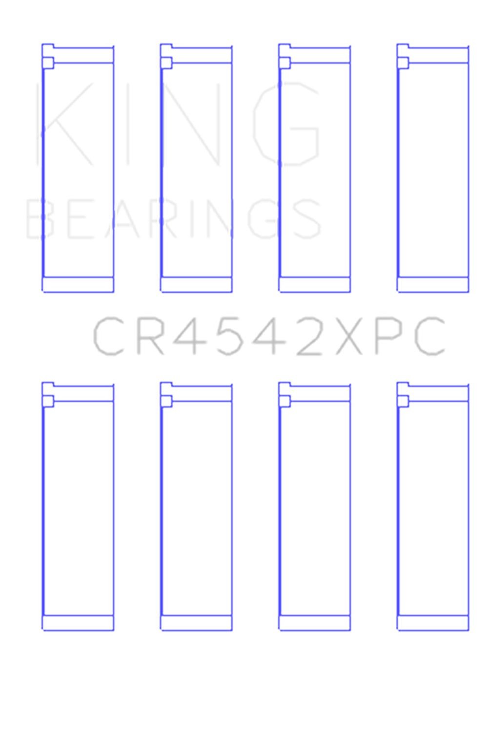 King Engine Bearings CR4542XPC.026 Rod Bearing Set for High Performance