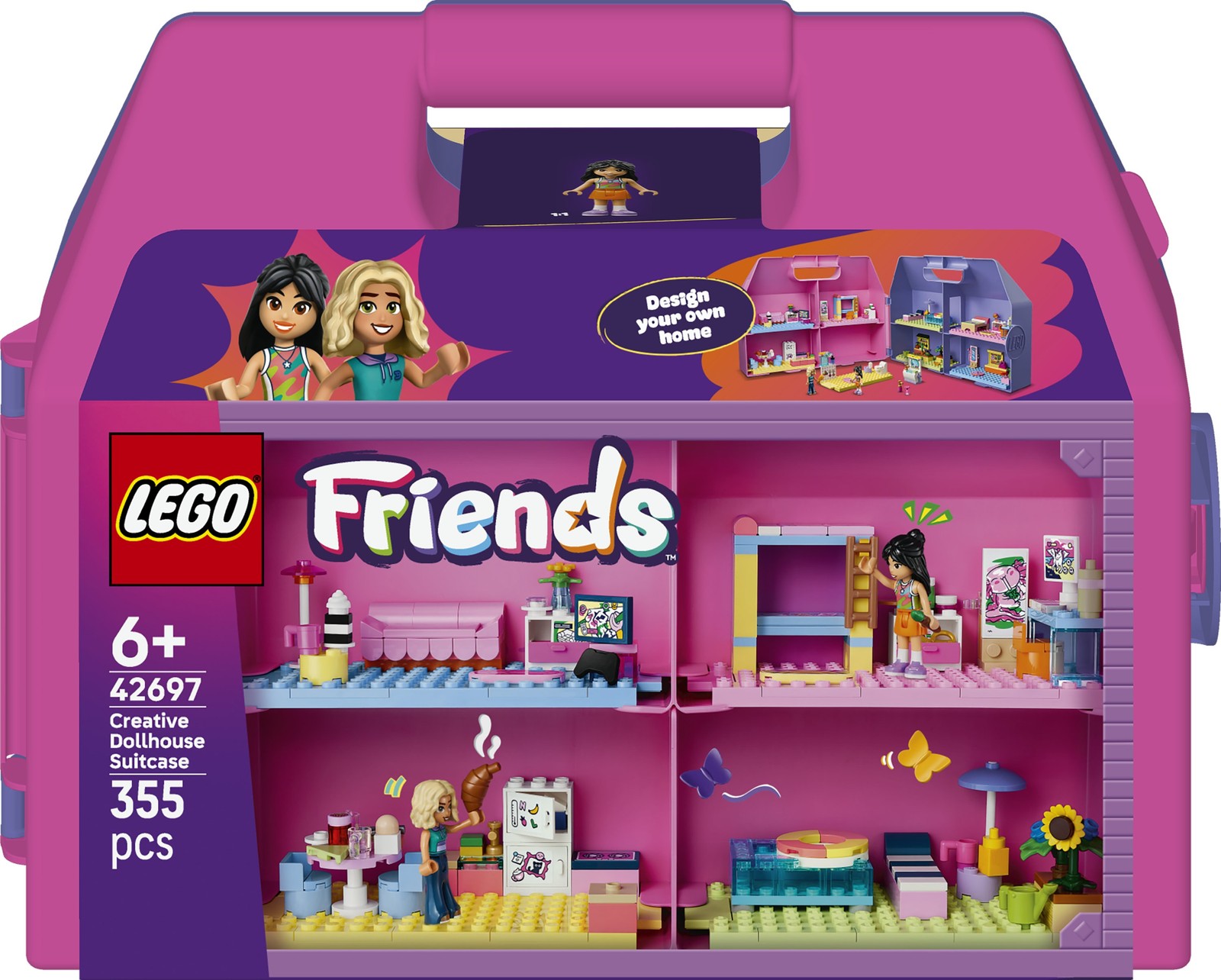 Lego Friends Set Valigia Casa Delle Bambole Creativa 42697 355 Pezzi - Immagine 8