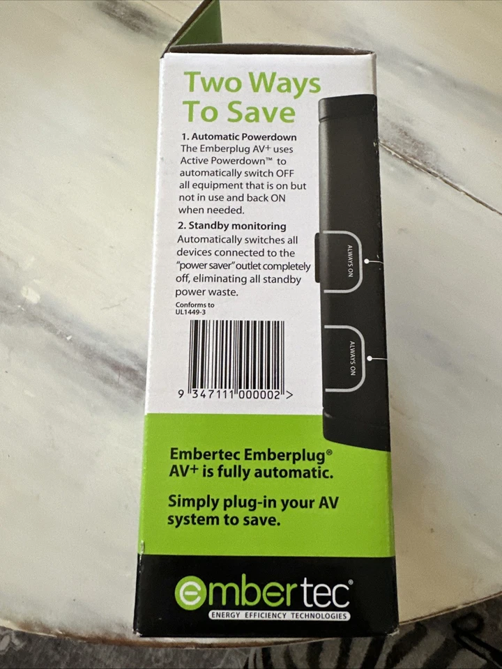 Embertec Emberplug AV+ NEW Energy Efficient Technologies - Image 2 of 4