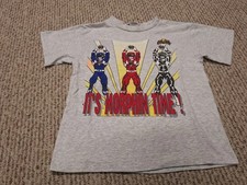 Vintage 1994 90s Power Rangers Kids T Shirt Cartoon Tv Movie Retro Kids M