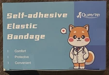 QUMY Pet Self-Adhesive Elastic Bandage Wrap 6 Pack Waterproof Breathable Tape A7