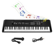 Piano Portatil M SANMERSEN 61 Teclas Con Microfono Juguete Para Principiante