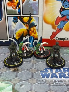 Heroclix Lot of 4: 2 Changeling #66 2 Easy Company Soldier #1 DC 1 EAF 3