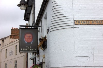 Foto 6x4 The Broad Face Pub Schild, Abingdon verschiedene Erklärungen werden angeboten c2017
