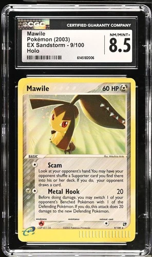 MAWILE 9/100 HOLO EX SANDSTORM POKEMON CGC 8.5 NM/MINT+