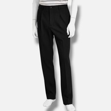 Tommy Hilfiger Men's Black Modern Fit Stretch Dress Pants Size 32W/30L