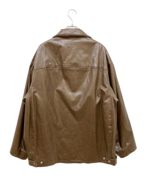 Ameri Women's Synthetic Leather Jacket Brown M Us… - image 2