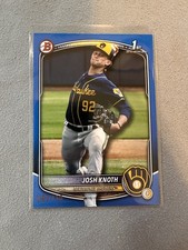2025 Bowman #BP-136 Josh Knoth Prospects Blue Milwaukee Brewers