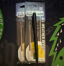 Rite in the Rain 37R All-Weather Black Ink Steel Pen Refills, 2 Pack