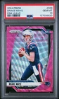 2024 Panini Prizm Drake Maye #329 Pink Wave Rookie PSA 10 New England Patriots