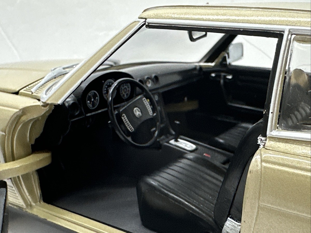 CHRONO MERCEDES BENZ 350SL HARDTOP BEIGE METALLIC 1:18 SCALE IN