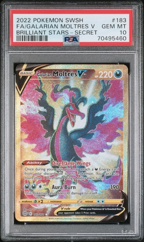 Galarian Moltres V graded PSA 10 for sale on eBay