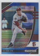 2020 Panini Prizm Draft Picks Blue & Carolina Hyper CJ Van Eyk #PDP42 0vk0