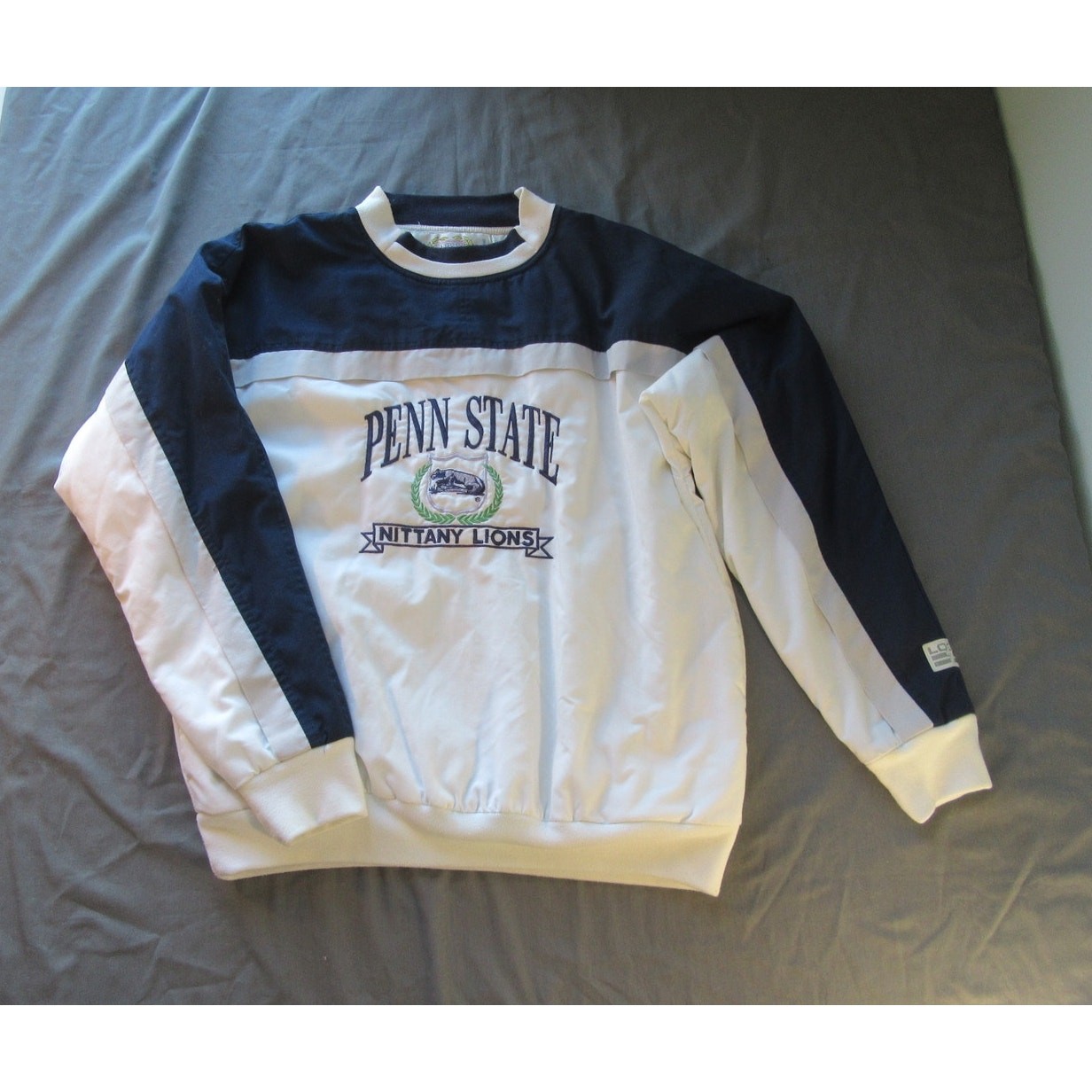 Logo 7 Penn State Nittany Lions Windbreaker Lined Pullover Mens Large Vtg Y2K