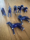 Vintage Blue Mini Toy Horse Collectables Lot Of 7 - some broken  — photo 4