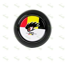 Horn Button Black Fits Mugen Power Momo Raid Nrg Steering Wheel Racing Jdm X1