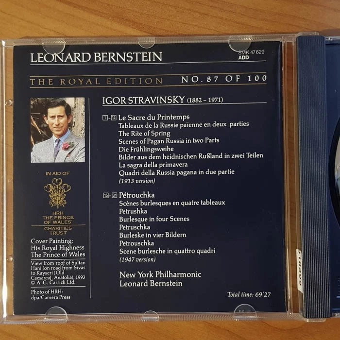LEONARD BERNSTEIN Stravinsky Le Sacre Du Printemps ROYAL NM/EX(CD) - Bild 2 von 4