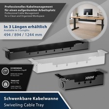 Schwenkbare Bürotisch Kabelwanne Kabelkanal ...