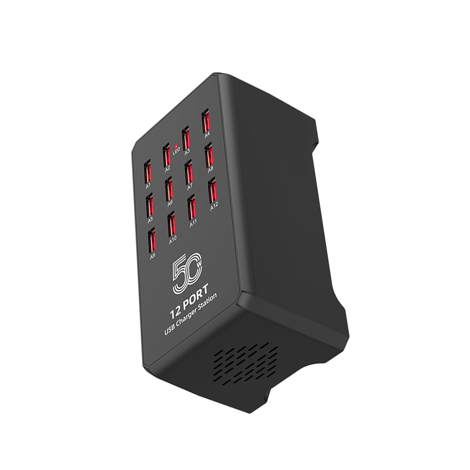 12 Ports USB Charging Station For Multiple Devices Portable Global Use WVYN