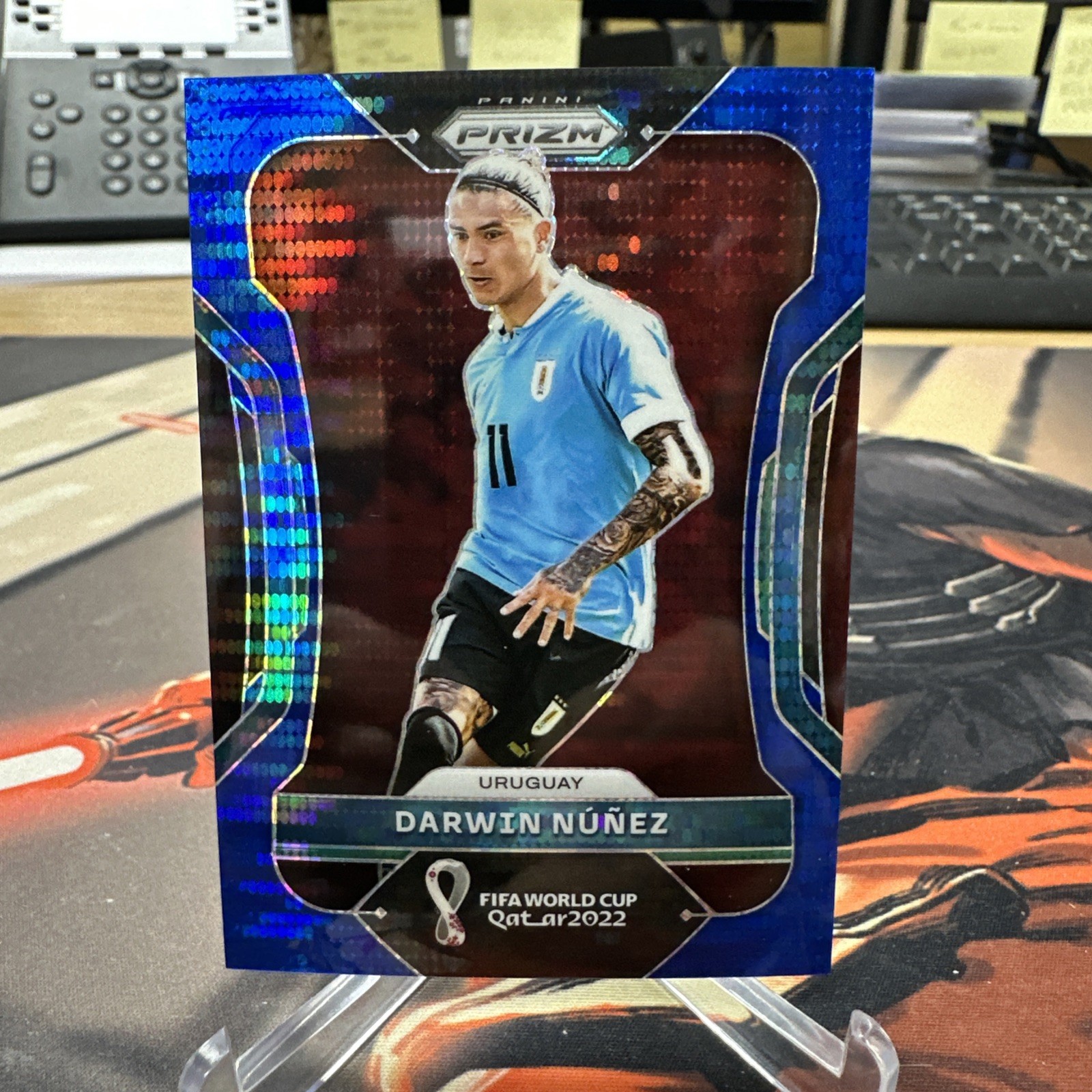 2022 Panini Prizm World Cup Qatar Darwin Nunez Breakaway Blue Prizm 1/49 #273