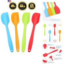 Silicone Spatula 4-piece Set, Heat-Resistant Spatulas, Non-stick Rubber Spatu...