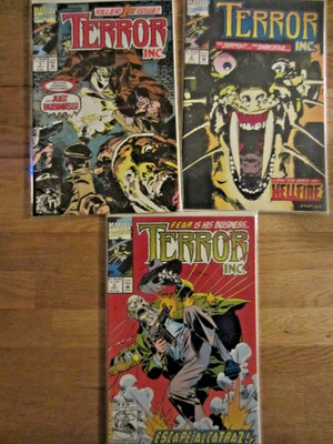Terror Inc. Issue #1,2,3 Marvel | 1992 Lot of 3