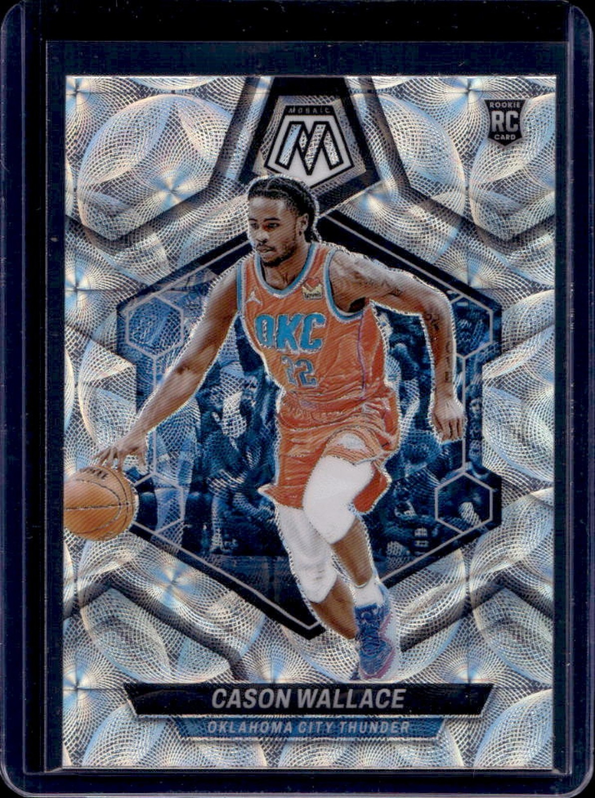 2023-24 Panini Mosaic Cason Wallace RC International Rookie #218 Thunder