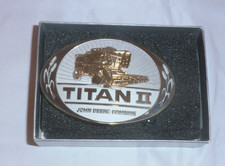 Vintage 1985 John Deere  Co Titan II Combine Tractor Special Issue Belt Buckle