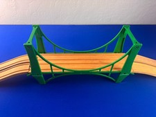 REVERSIBLE TRACK BRIDGE  33397 / Brio Wooden Railway 1998 RARE EUC