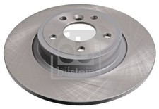 2x Febi Rear Solid Brake Discs Fits Jaguar Xe Xf 300mm