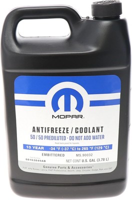 Mopar 10 Year/150,000 Mile Coolant 50/50 Premixed 1 Gallon 